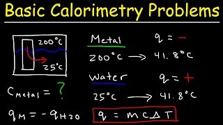 How To Solve Basic Calorimetry Problems in Chemistry [upl. by Einimod]