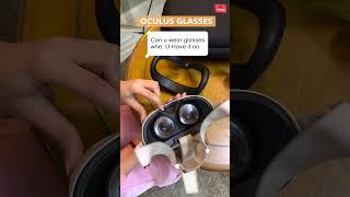 HOW TO USE OCULUS QUEST 2 WITH GLASSES New  quest2 shortsvr [upl. by Namsaj826]