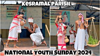 ADIVASI Ramp Walk At Kesramal Parish  National Youth Sunday 2024 [upl. by Belldame99]