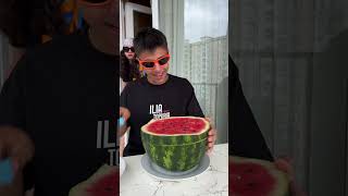 Guka hide MampMs inside the WATERMELON🍉 shorts viral gukafamilyshow [upl. by Cahan]