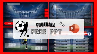 Footballsoccer Inspired Powerpoint presentation title free download no password presentation 9 [upl. by Nuawtna]