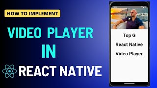 How to add video in React Native  Video Player in React Native  React Native Tutorial [upl. by Jun832]