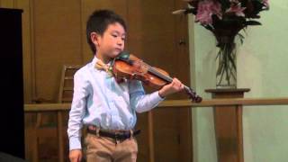 Huber Concerto in F Major  Christian Li Aged 6 [upl. by Dawes]