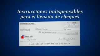 Instrucciones para el correcto llenado de los cheques [upl. by Sirred]