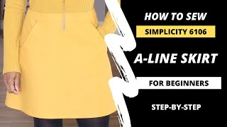 HOW TO SEW ALINE SKIRT [upl. by Eade]