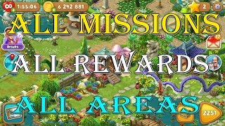 Gardenscapes  All Missions  All Rewards  All Areas Unlocked Part 1  0  Endless [upl. by Attenev]