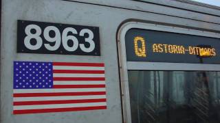 Ditmars Blvd Bound R160B Siemens Q Train  Broadway [upl. by Tnirb629]