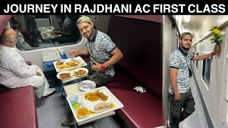 India’s Most Luxurious CR Rajdhani Express First AC journey  Restaurant jaisa khana  IRCTC [upl. by Thorstein]