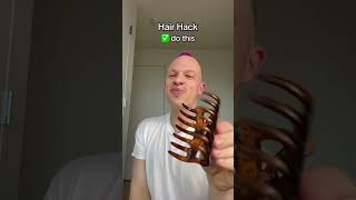 CUTESY HAIR HACK 🥰 hair hairstyle funny youtubeshorts shorts bald [upl. by Eidas]