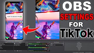 OBS Settings For Recording Tik Toks VERTICAL VIDEOS [upl. by Mariande956]