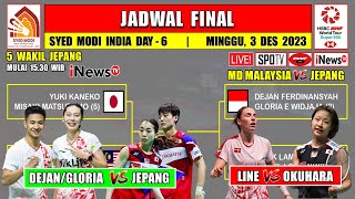 Jadwal Final Syed Modi India 2023 Hari Ini Live Inews TV  DEJANGLORIA vs JEPANG  5 Wakil Jepang [upl. by Ardnasxela902]