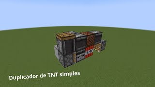 Como fazer um duplicador de TNT simples no Minecraft [upl. by Konrad704]