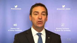 Steven Marshall Campaign gaffe Vote LABOR [upl. by Pansy]