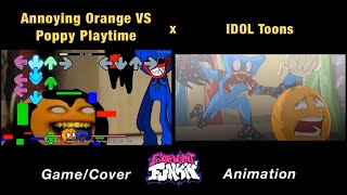 Annoying Orange VS Corrupted Poppy Playtime Co  Come Learn With Pibby x FNF Animation x GAME [upl. by Dachi986]