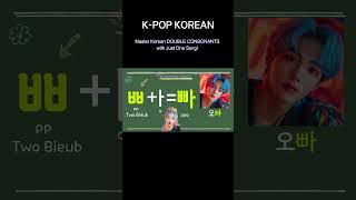 Korean Double Consonants Song  Learn Hangul Easily  Fun Korean Pronunciation [upl. by Pendleton]