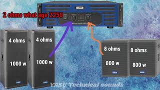 how to connect Ahuja 2 bass 2 top 1amplifier collection Telugu  Ahuja one pin DJ setup collection [upl. by Farrington]