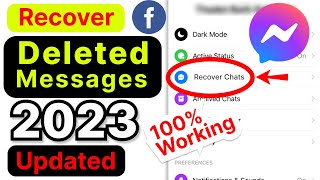 How to Recover Deleted Messages on Messenger [upl. by Nedyaj]