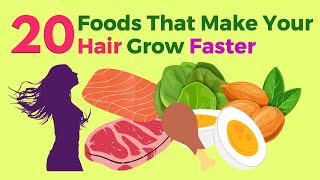 20 Foods That Make Your Hair Grow Faster  VisitJoy [upl. by Isac]