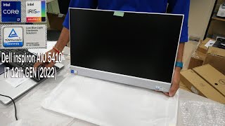 Dellm inspiron AIO 5410 Silver i7 1255U 2022 Upgrade SSD 1TB Unboxing [upl. by Sokil]