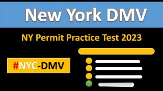 NY Permit Practice Test 2023 New York DMV Knowledge Test Online [upl. by Dalis]