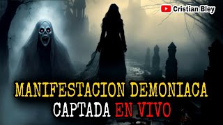 Manifestación Demoníaca Captada En Vivo desde un Cementerio [upl. by Koppel940]