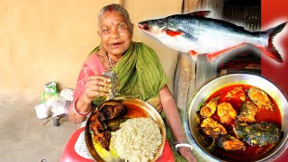 Pangas Fish Curry  Pangasius Fish Delicious Curry Recipe Cooking in Village Grandmother [upl. by Etteve192]