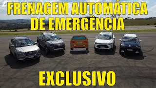 Mega teste de frenagem automática de emergência  Toro Creta Tracker C4 Cactus [upl. by Valentijn862]