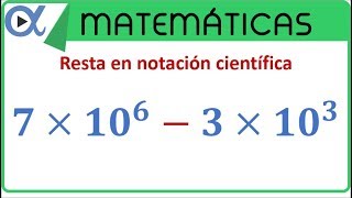 Resta en notación científica [upl. by Baler]