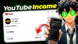 My First YouTube Payment 🤑 My YouTube Income Revealed YouTube amp Sponsorship [upl. by Zampardi]