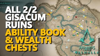 Gisacum Ruins Ability Book Wealth Chests Assassins Creed Valhalla [upl. by Randie]