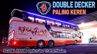 DIJAMIN TIDUR NYENYAK DISINI  Naik Harapan Jaya Double Decker Jakarta  Blitar Scania K410 [upl. by Boycey]