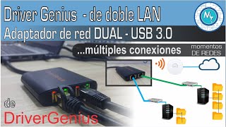 Adaptador Dual de Gigabit USB 30  ¿Para qué me sirve  DriverGenius [upl. by Lebasi]