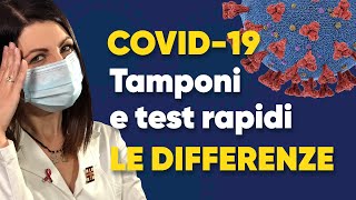 Covid19 Tamponi e test rapidi quali sono le differenze La guida completa [upl. by Nodroj897]