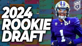 2024 DYNASTY ROOKIE MOCK DRAFT Big Movers  Dynasty Fantasy Football 2024 [upl. by Aerbma]