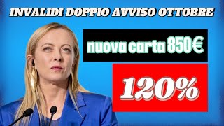 quotNovità di Ottobre per Invalidi Parziali e Totali Rivalutazione degli Importi Nuova Carta e [upl. by Rosinski]