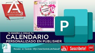 Cómo hacer un Calendario Personalizado en Publisher [upl. by Ilesara390]