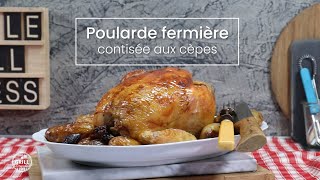 Poularde fermière contisée aux cèpes [upl. by Ahsat]