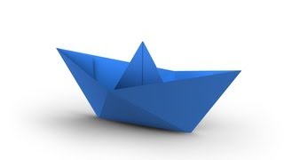 How To Make A Simple Origami Boat That Floats HD [upl. by Anasxor]