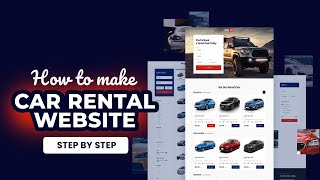 How to make a car rental website with wordpress  Elementor amp crocoblock [upl. by Enilekcaj]