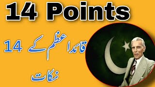 14 points of QuaidEAzam 1929  Muhammad Ali Jinnahs 14 Points  IndoPak History  Urdu amp Hindi [upl. by Wardle]