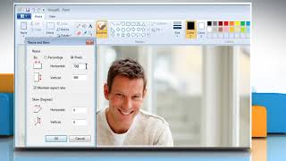 How to resize an image in Paint Tutorial [upl. by Liahcim]