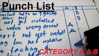 How to Make Punch List Category A B Part 3  PipingWeldingNonDestructiveExaminationNDT [upl. by Ulda229]