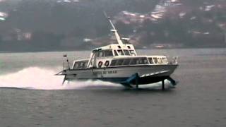 Freccia dei Gerani a Tremezzo  Aliscafo Lago di Como [upl. by Notsirk]