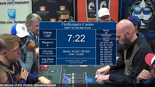 Event 110 FireKeepers quotMichigan State Poker Championshipquot [upl. by Yahsed897]