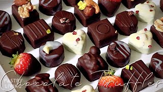 1 Ganache ▶︎ Many designs  Homemade Chocolate Truffles 🎁 [upl. by Abramo40]