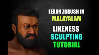 Likeness Sculpting Tutorial  Mohanlal  Part 4 Base Mesh Creation 3 [upl. by Raimundo762]