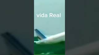 air france 296 animação vs vida real [upl. by Akcirahs]