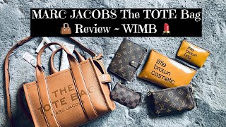 MARC JACOBS The TOTE Bag  👜Review  WIMB 💄 [upl. by Arrol75]