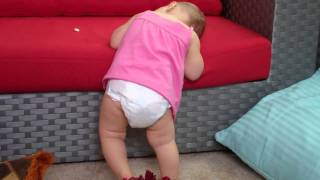 Baby Tries To Stand While Falling Asleep [upl. by Gayl660]