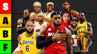 RANKING EVERY LEBRON SEASON EVER [upl. by Floria874]